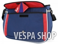 Shoulder bag, blue-red