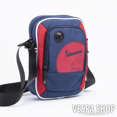 Small shoulder bag, blue/red